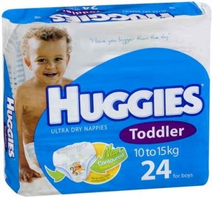 Huggies Nappies Toddler Boy 24 Pack